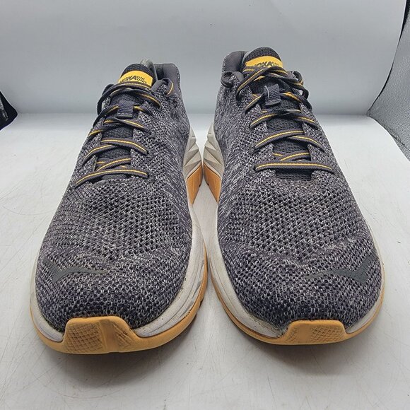 Hoka One One Mach Mens 11 Gray Yellow Athletic Shoes Outdoors Comfort Running - Picture 2 of 13